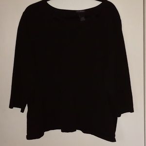 Pre-loved Lane Bryant black top shirt